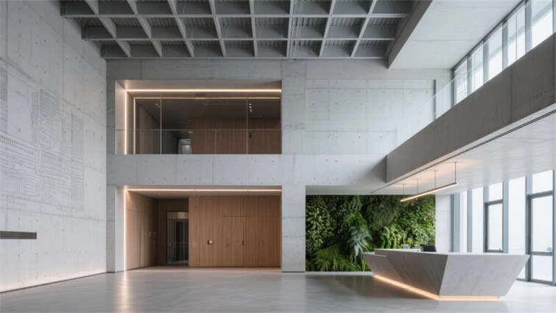 柔性動線融合自然光影——合肥智能制造產業6000平廠房裝修設計