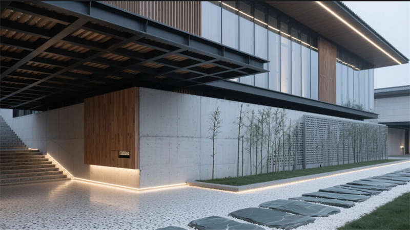 山水織構(gòu)的辦公聚落，滁州5000平辦公室裝修設(shè)計效果圖