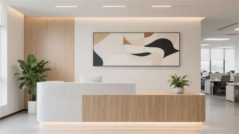 高效人性化布局, 蕪湖現(xiàn)代簡(jiǎn)約辦公室裝修設(shè)計(jì)效果圖欣賞