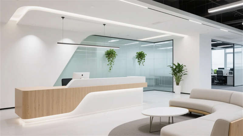 簡約生態，2000平蚌埠辦公室裝修設計效果圖