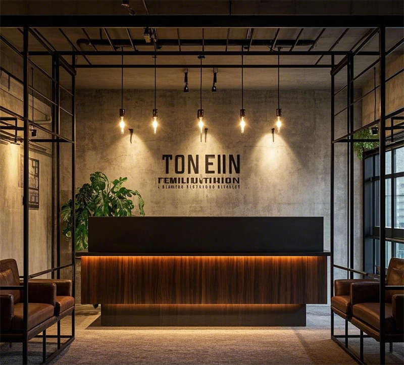 滁州2500平工業(yè)風辦公室裝修設(shè)計效果圖