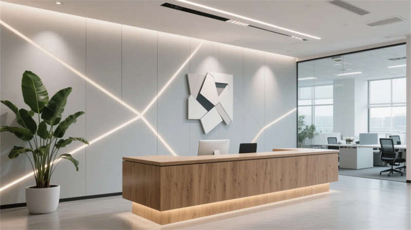 智慧融合，滁州現(xiàn)代簡約辦公室裝修效果圖