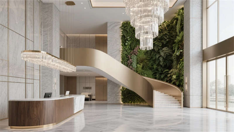 都市謐境，光影交響——合肥4500㎡現代輕奢酒店設計效果圖