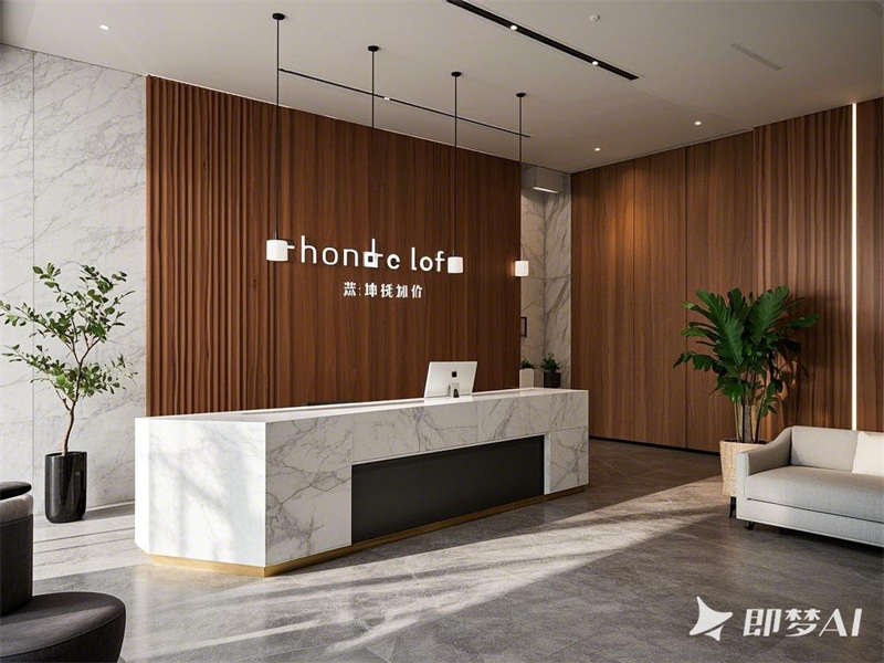 AI為滁州3000平辦公室設(shè)計的裝修效果圖