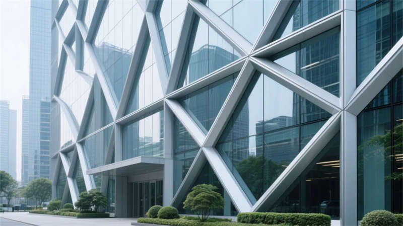 創新幾何美學，合肥3000平現代簡約辦公空間設計裝修效果圖