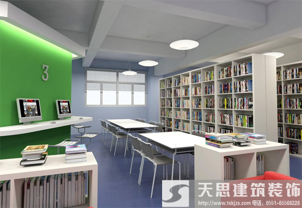 圖書館裝修營造舒適學習環境