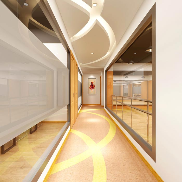 舞蹈培訓機構(gòu)二樓過道設計